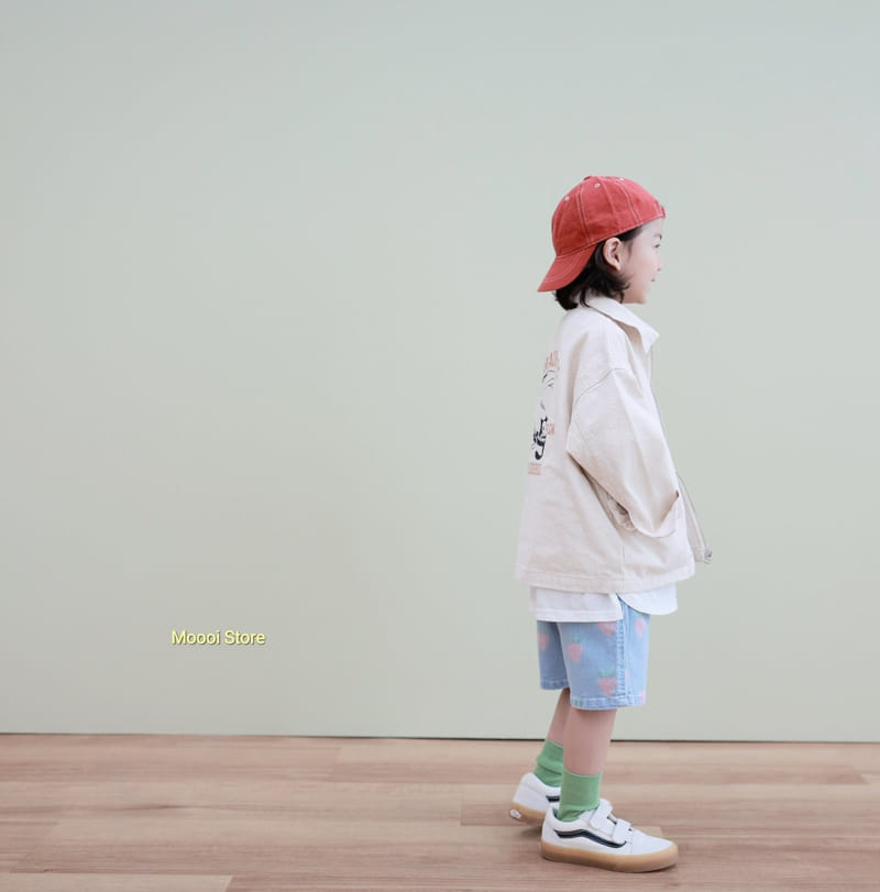 Mooi Store - Korean Children Fashion - #kidsshorts - Strawberry Denim Shorts - 11
