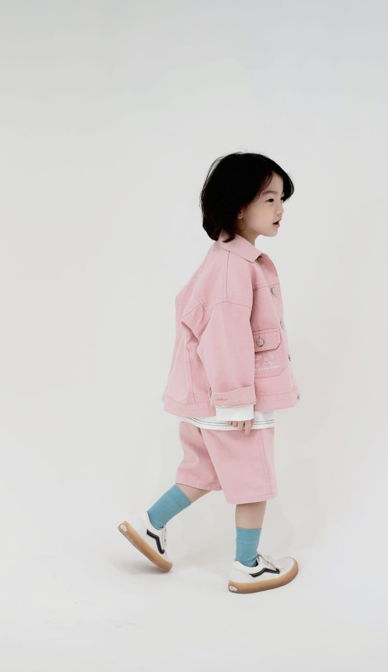 Mooi Store - Korean Children Fashion - #kidsshorts - Galaxy Embrodiery Shorts - 10