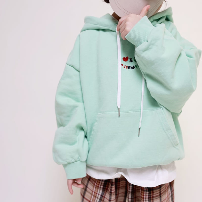 Mooi Store - Korean Children Fashion - #kidzfashiontrend - Love And Piece Hoody - 7