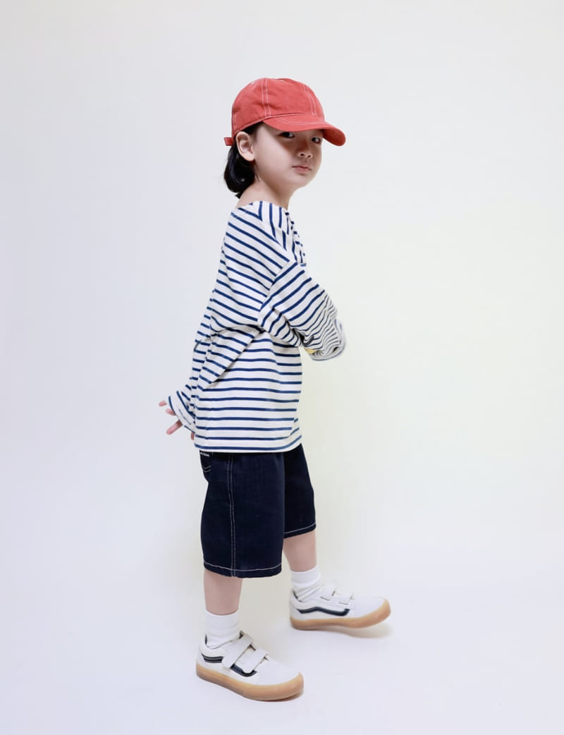 Mooi Store - Korean Children Fashion - #kidzfashiontrend - Smile Rabbit Stripes Tee - 5