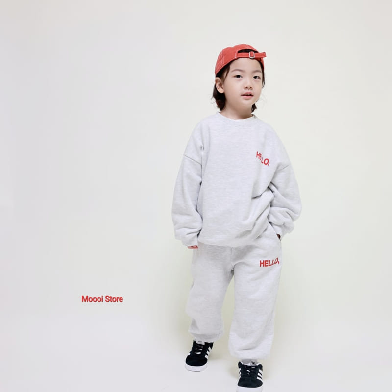 Mooi Store - Korean Children Fashion - #littlefashionista - Hello Top Bottom Set - 12