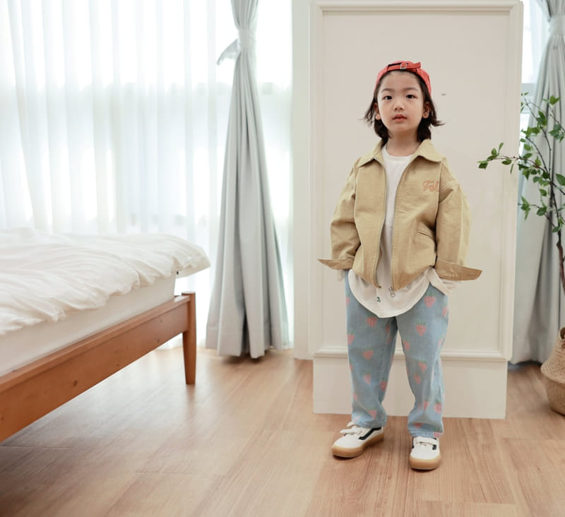 Mooi Store - Korean Children Fashion - #littlefashionista - Strawberry Jeans - 11
