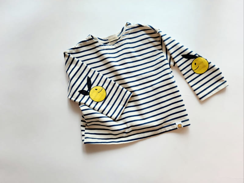 Mooi Store - Korean Children Fashion - #magicofchildhood - Smile Rabbit Stripes Tee - 8