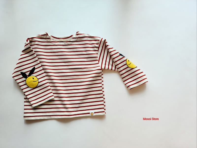 Mooi Store - Korean Children Fashion - #minifashionista - Smile Rabbit Stripes Tee - 9