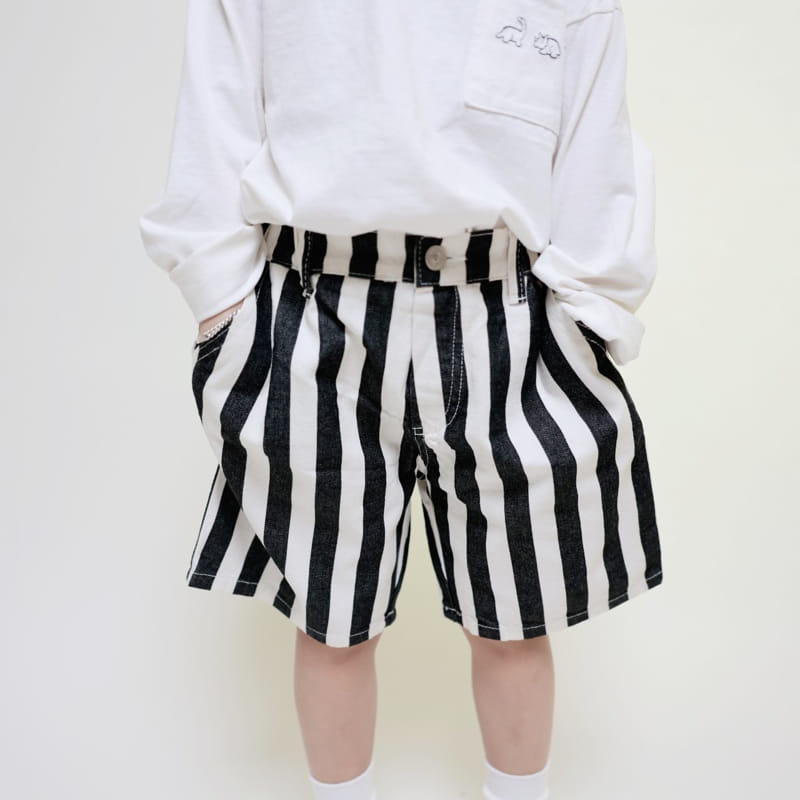 Mooi Store - Korean Children Fashion - #prettylittlegirls - Stripes Shorts - 5