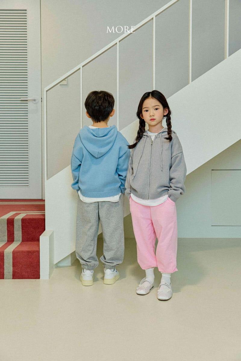 More - Korean Children Fashion - #Kfashion4kids - Zip-up Hoody Knit Tee - 8
