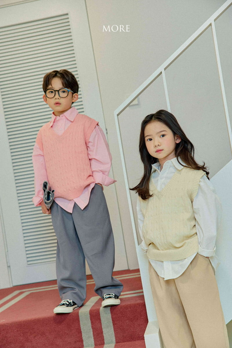More - Korean Children Fashion - #Kfashion4kids - Po Cable Vest - 3