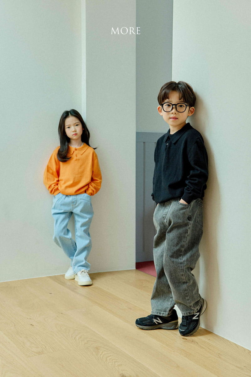 More - Korean Children Fashion - #childofig - Solid PK Knit Tee - 5