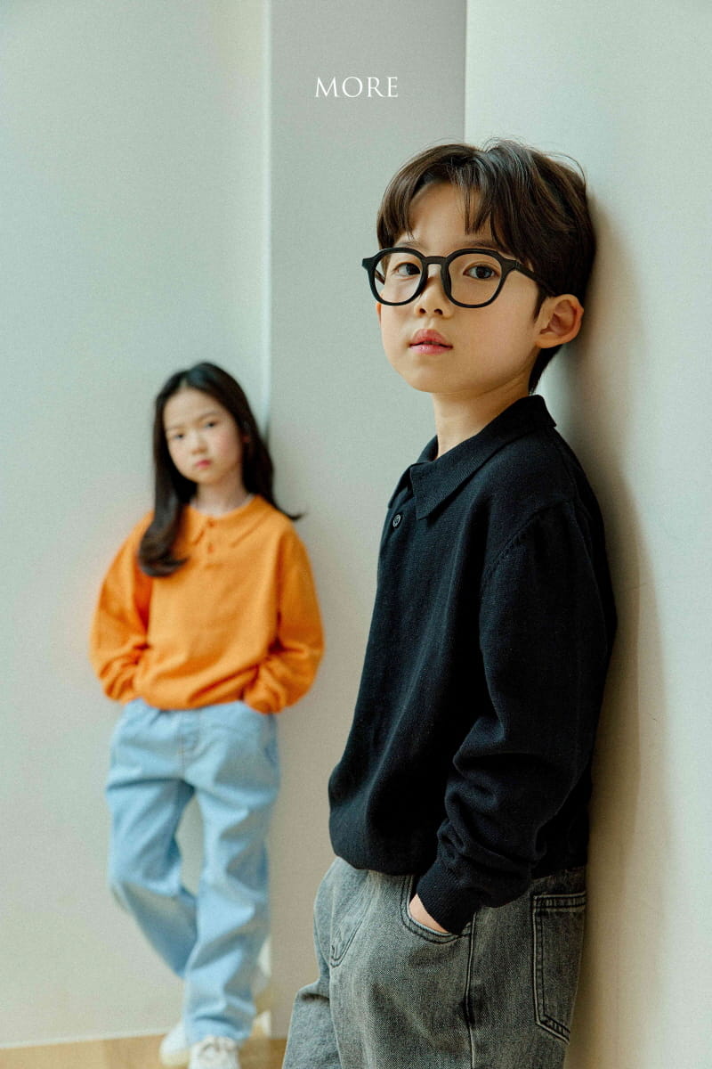 More - Korean Children Fashion - #childofig - Solid PK Knit Tee - 6
