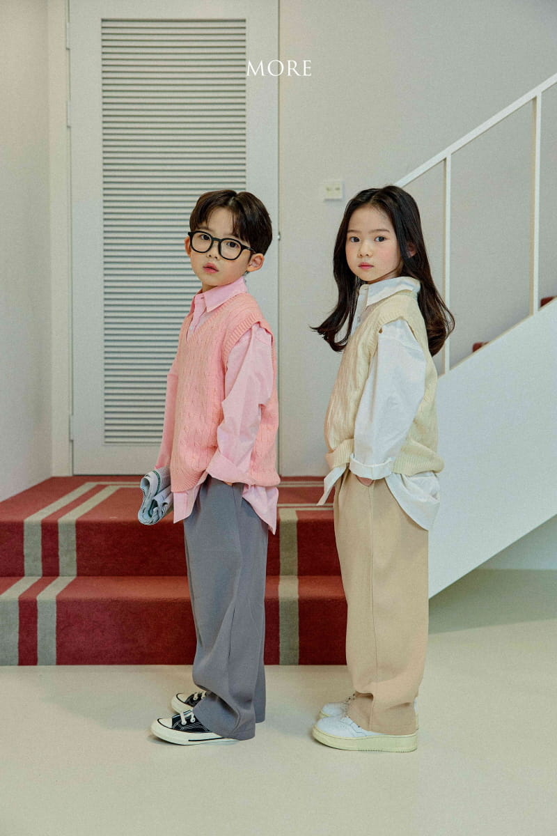 More - Korean Children Fashion - #childofig - Po Cable Vest - 11