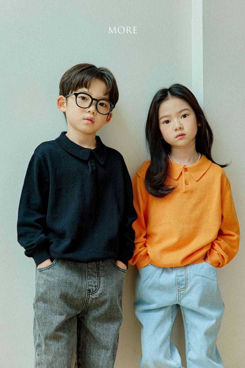 More - Korean Children Fashion - #designkidswear - Solid PK Knit Tee - 8