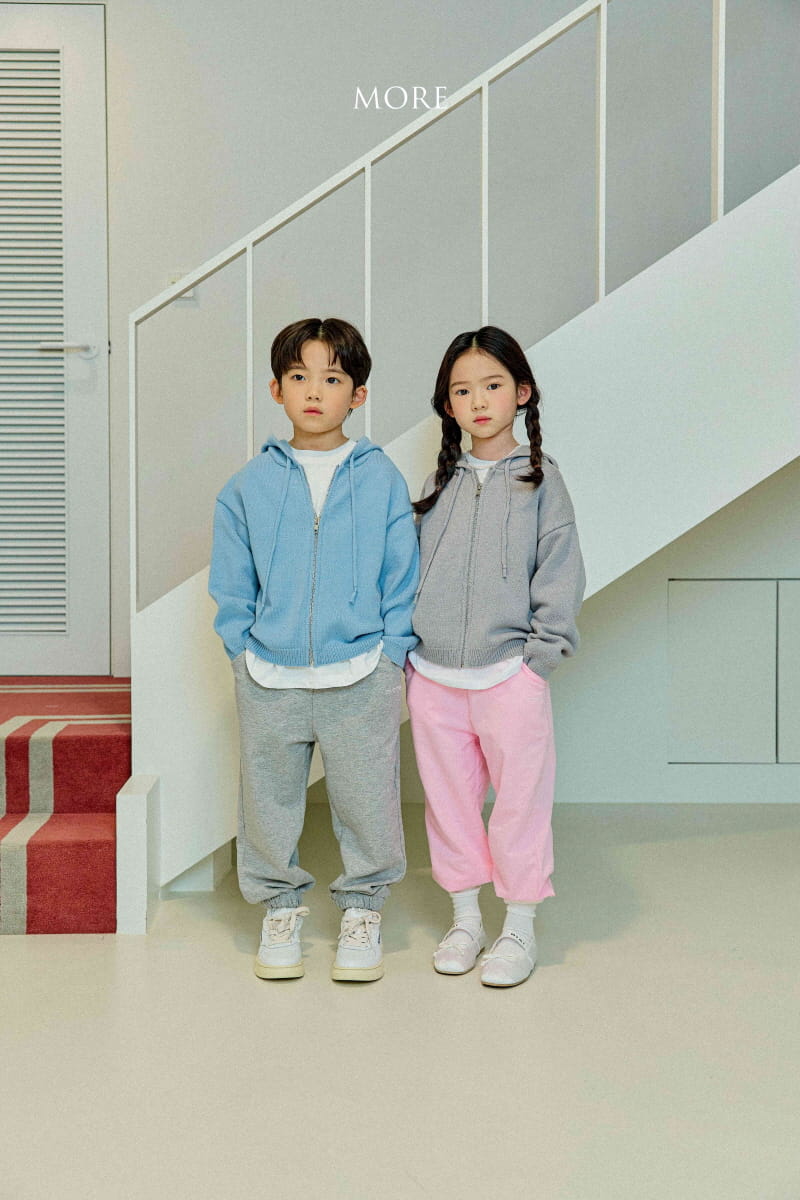 More - Korean Children Fashion - #designkidswear - Zip-up Hoody Knit Tee - 2