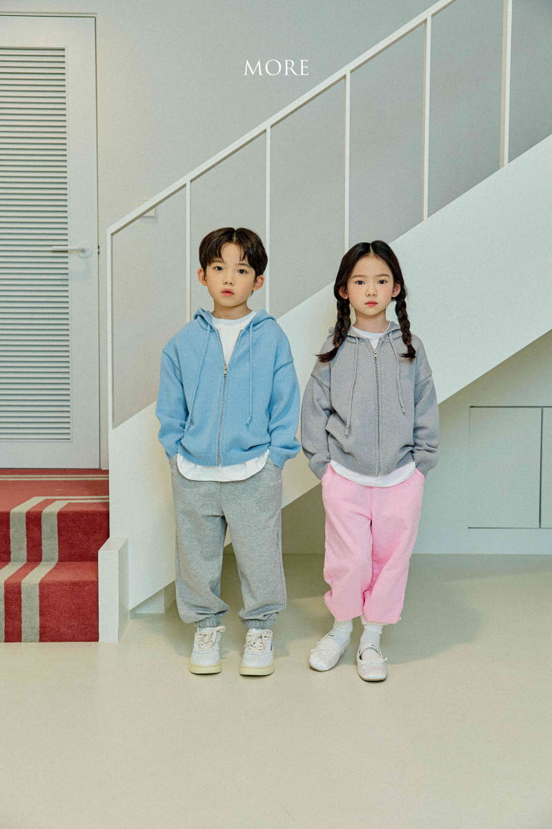 More - Korean Children Fashion - #discoveringself - Zip-up Hoody Knit Tee - 3