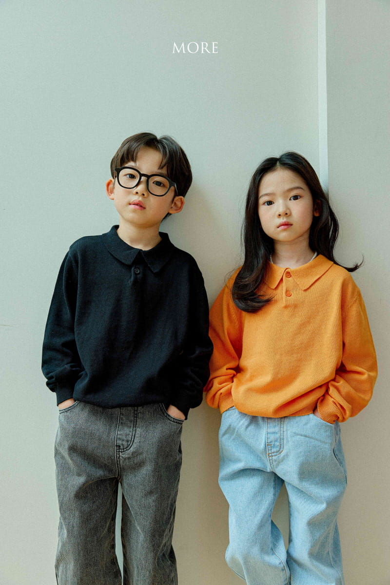 More - Korean Children Fashion - #fashionkids - Solid PK Knit Tee - 10