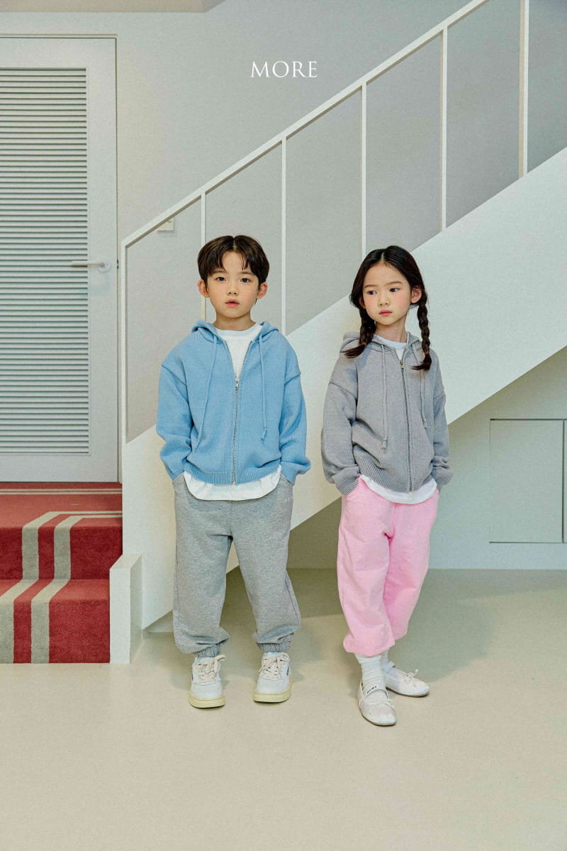 More - Korean Children Fashion - #discoveringself - Zip-up Hoody Knit Tee - 4