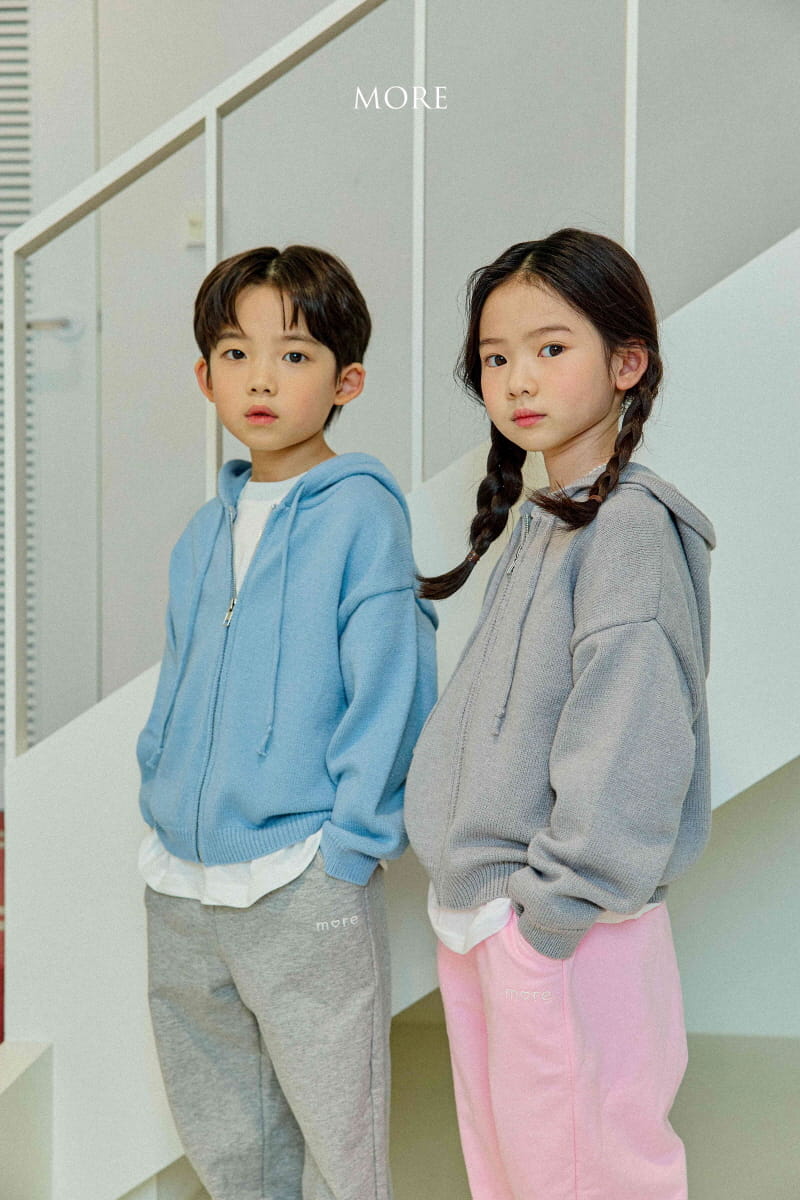 More - Korean Children Fashion - #kidsshorts - Zip-up Hoody Knit Tee - 5