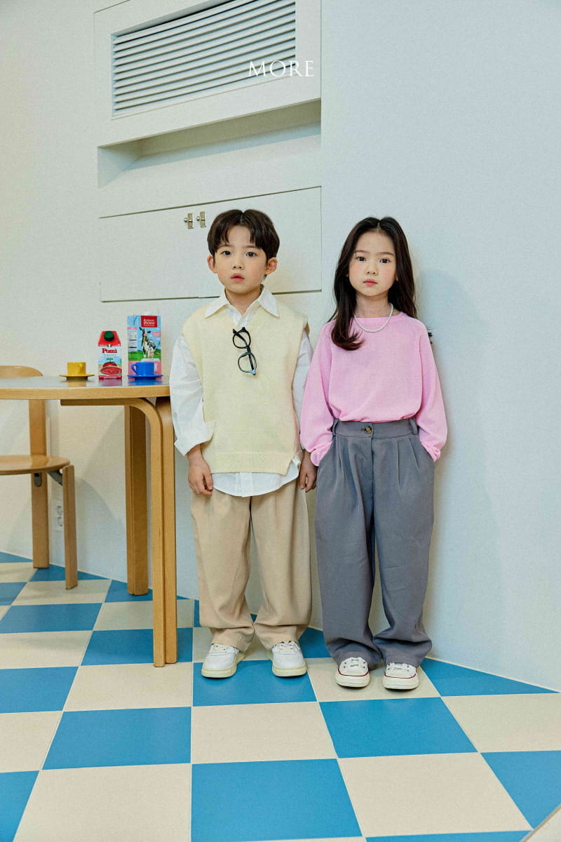More - Korean Children Fashion - #kidsstore - Slit V Neck Knit Vest - 7