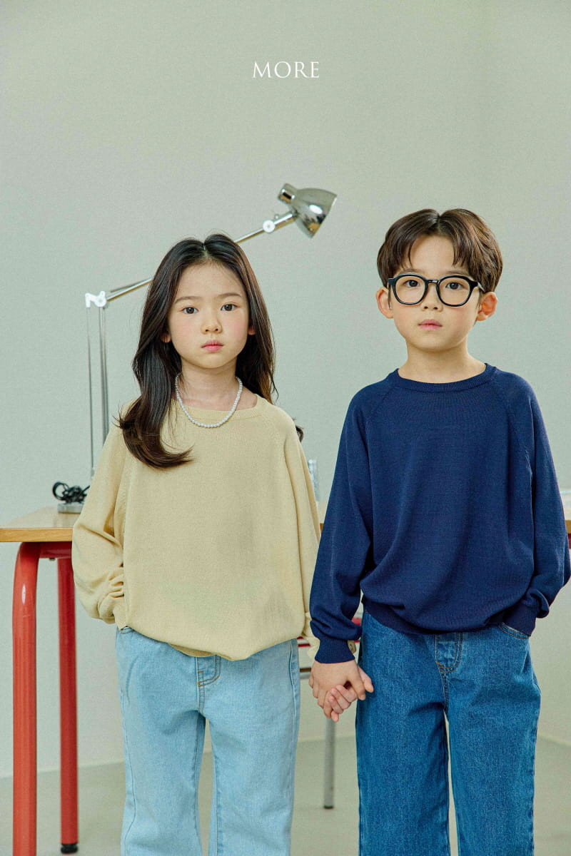 More - Korean Children Fashion - #kidsstore - Crew Neck Knit Tee - 3