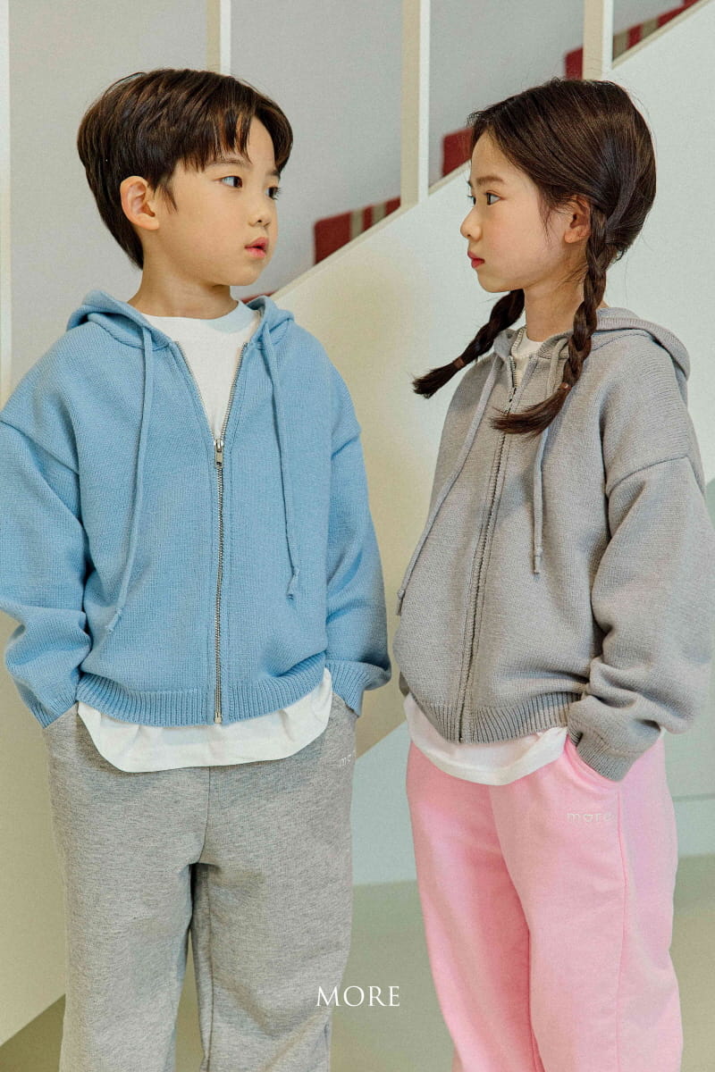 More - Korean Children Fashion - #kidzfashiontrend - Zip-up Hoody Knit Tee - 7