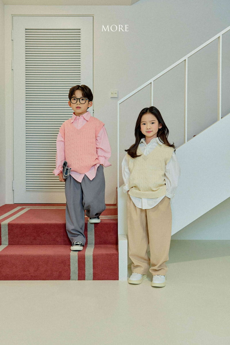 More - Korean Children Fashion - #kidzfashiontrend - Po Cable Vest - 2