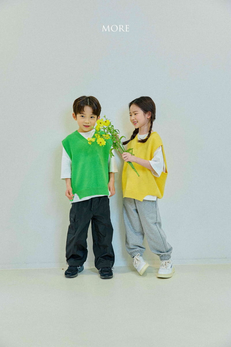 More - Korean Children Fashion - #littlefashionista - Slit V Neck Knit Vest - 10
