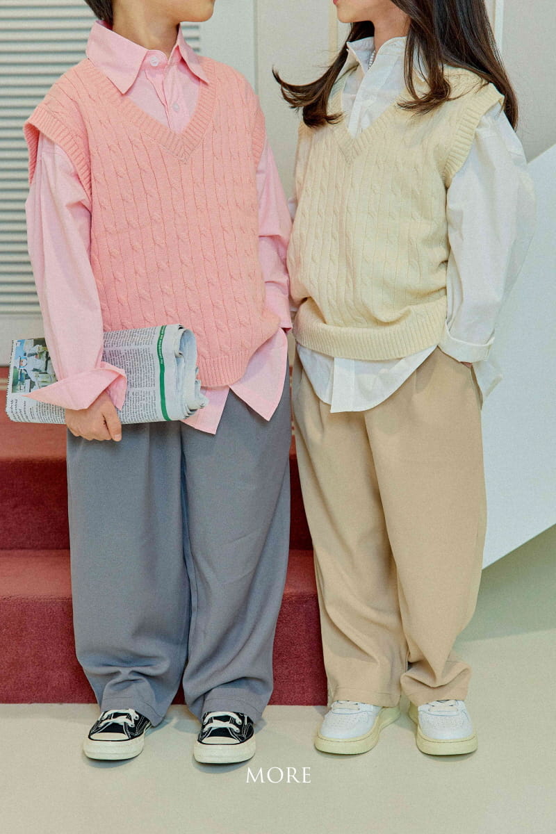 More - Korean Children Fashion - #Kfashion4kids - Po Cable Vest - 4