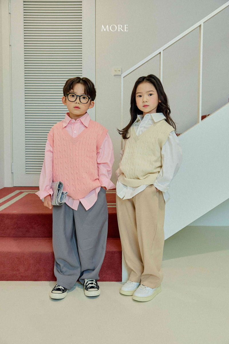 More - Korean Children Fashion - #minifashionista - Po Cable Vest - 6