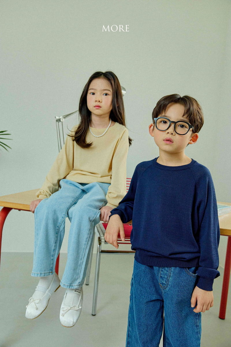 More - Korean Children Fashion - #prettylittlegirls - Crew Neck Knit Tee - 9