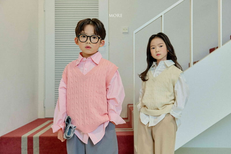 More - Korean Children Fashion - #prettylittlegirls - Po Cable Vest - 7