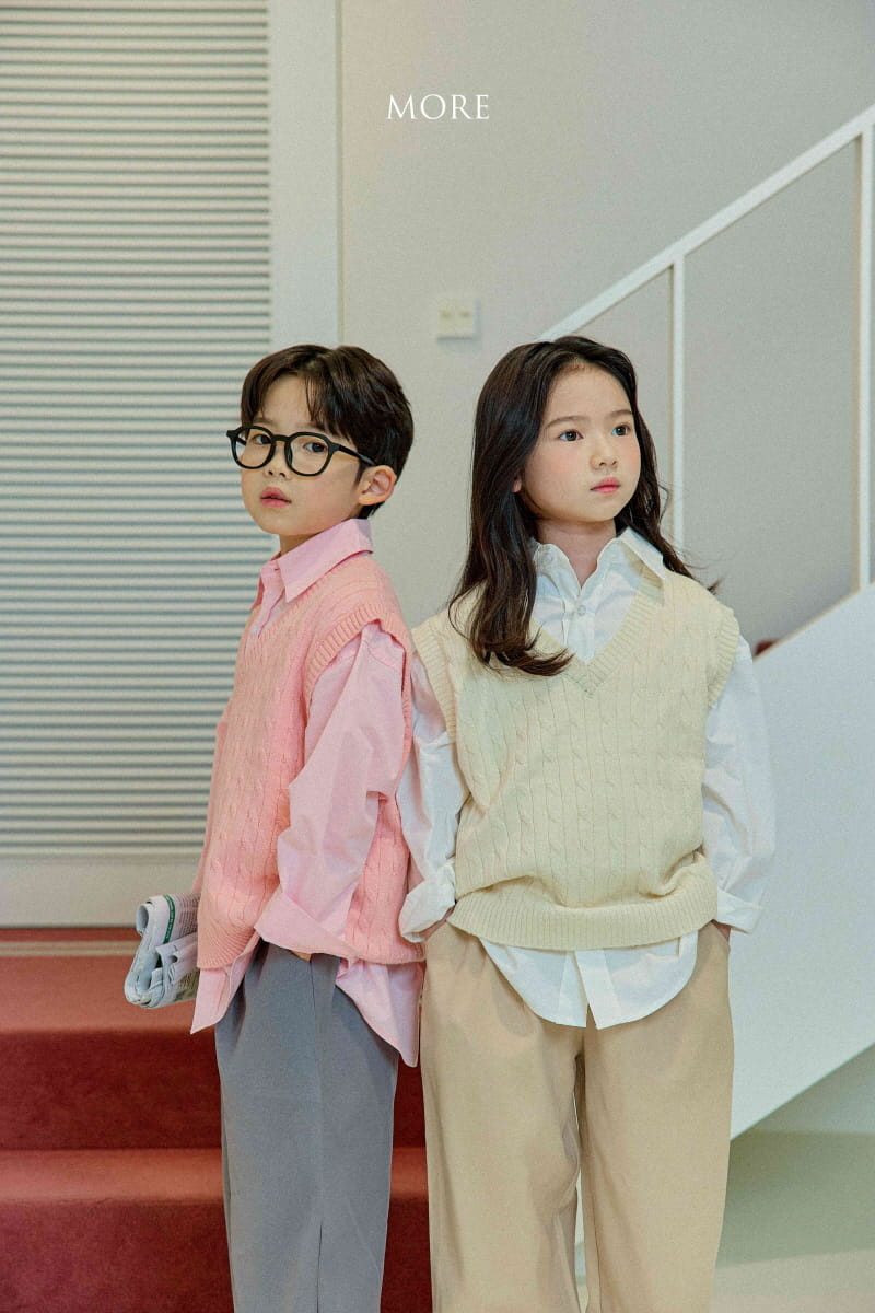 More - Korean Children Fashion - #stylishchildhood - Po Cable Vest - 10