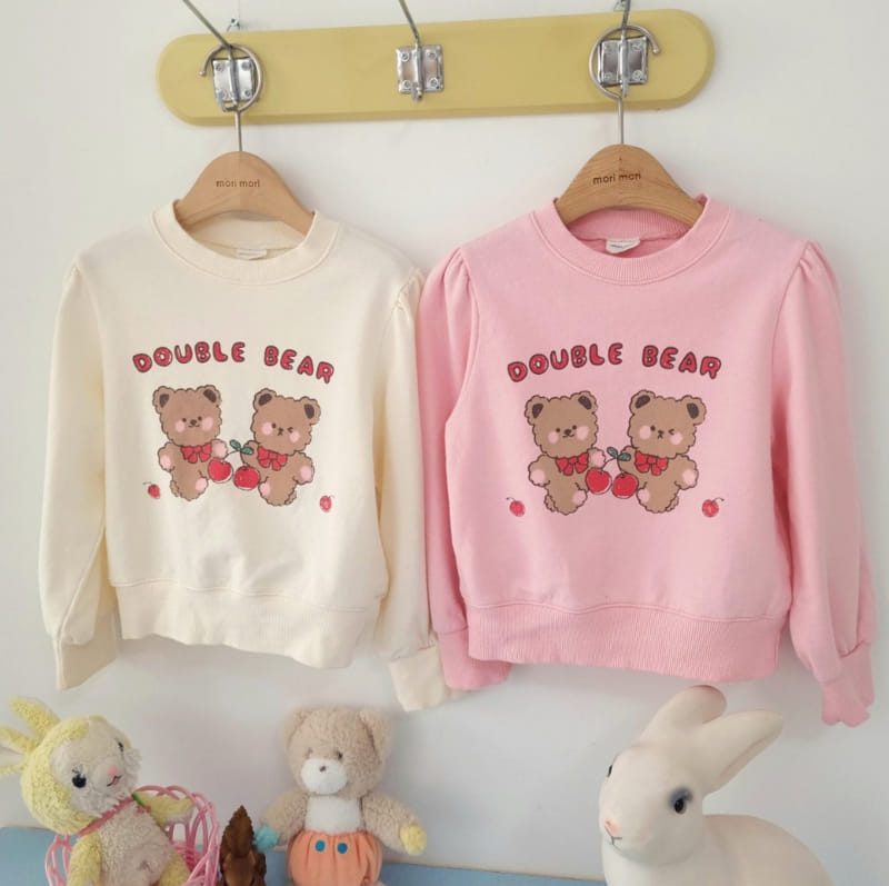 Mori Mori - Korean Children Fashion - #kidsstore - Twin Bear Tee - 6