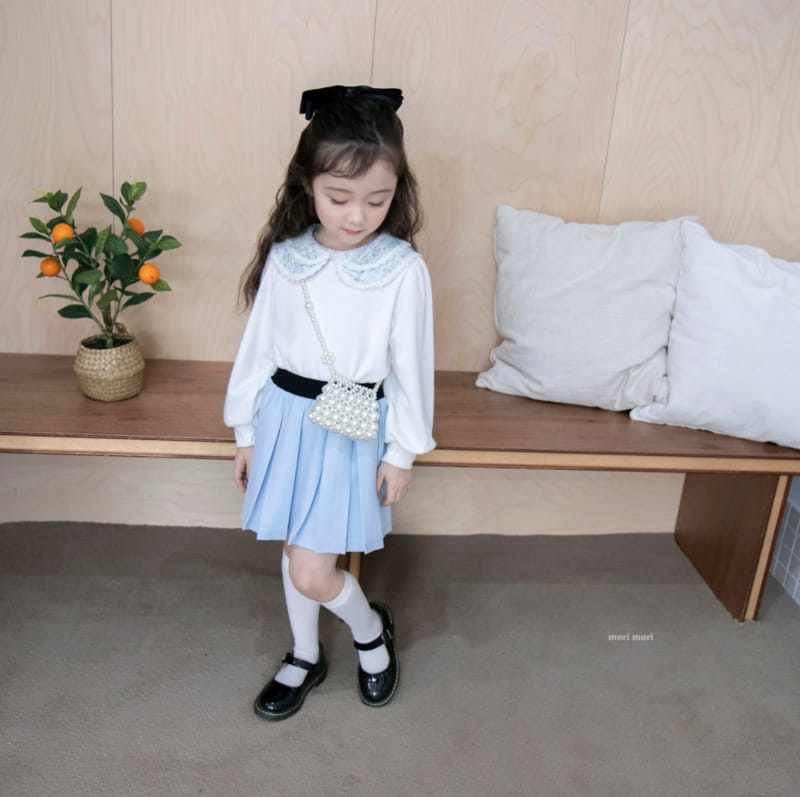 Mori Mori - Korean Children Fashion - #kidsstore - Wrinkle Skirt