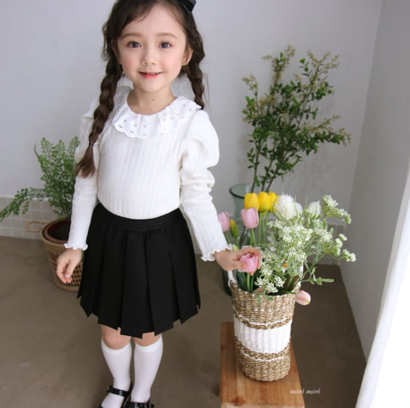 Mori Mori - Korean Children Fashion - #toddlerclothing - Lace Tee - 8