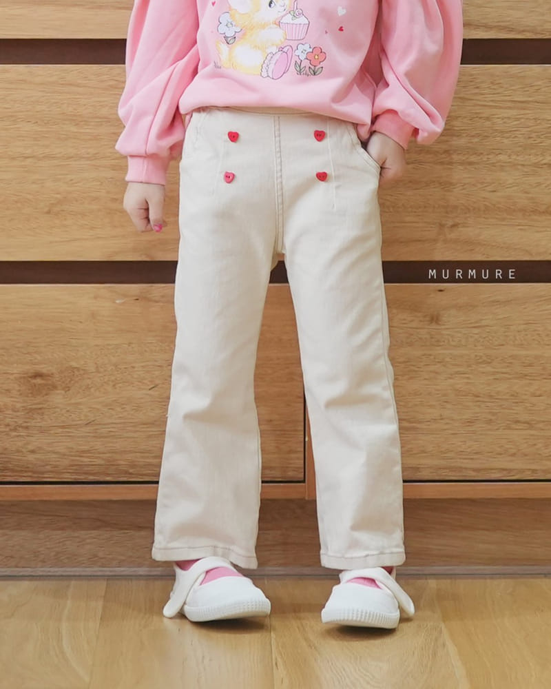 Murmure - Korean Children Fashion - #discoveringself - Heart Bootscut Jeans - 8