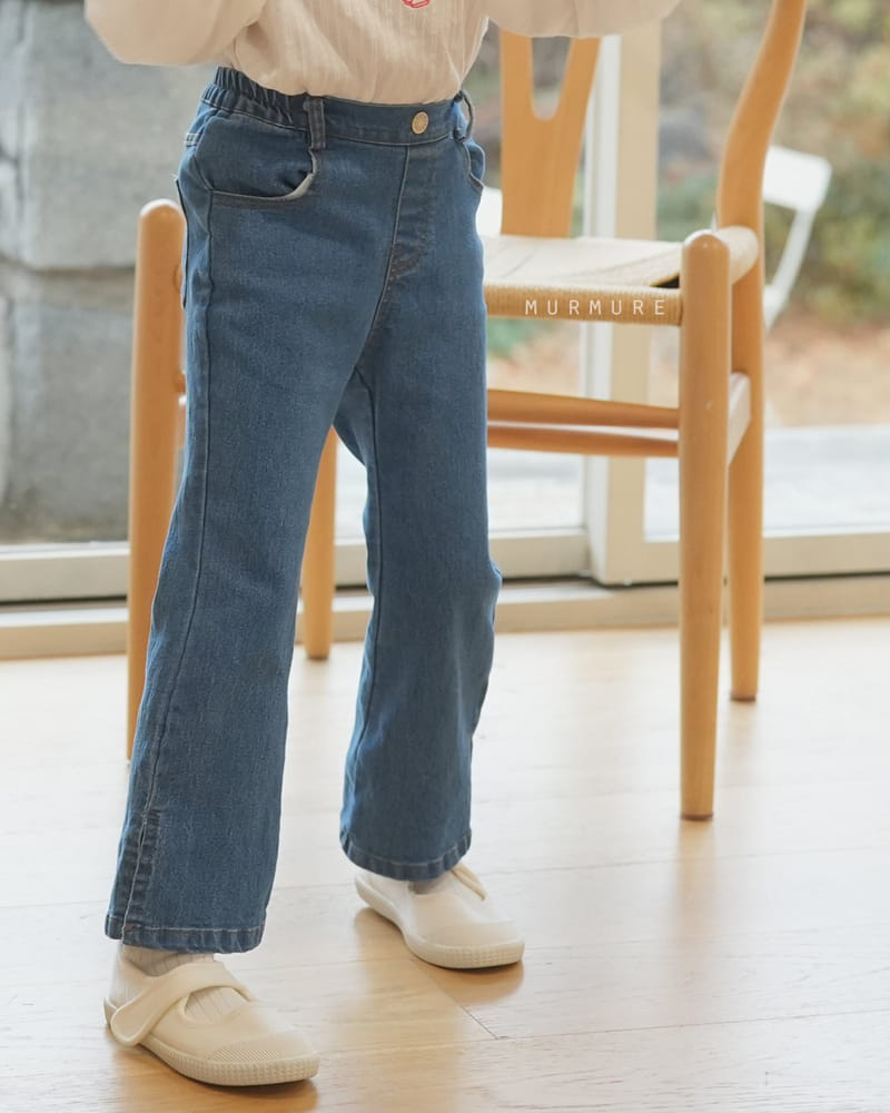 Murmure - Korean Children Fashion - #kidsshorts - Slit Bootscut Jeans - 11