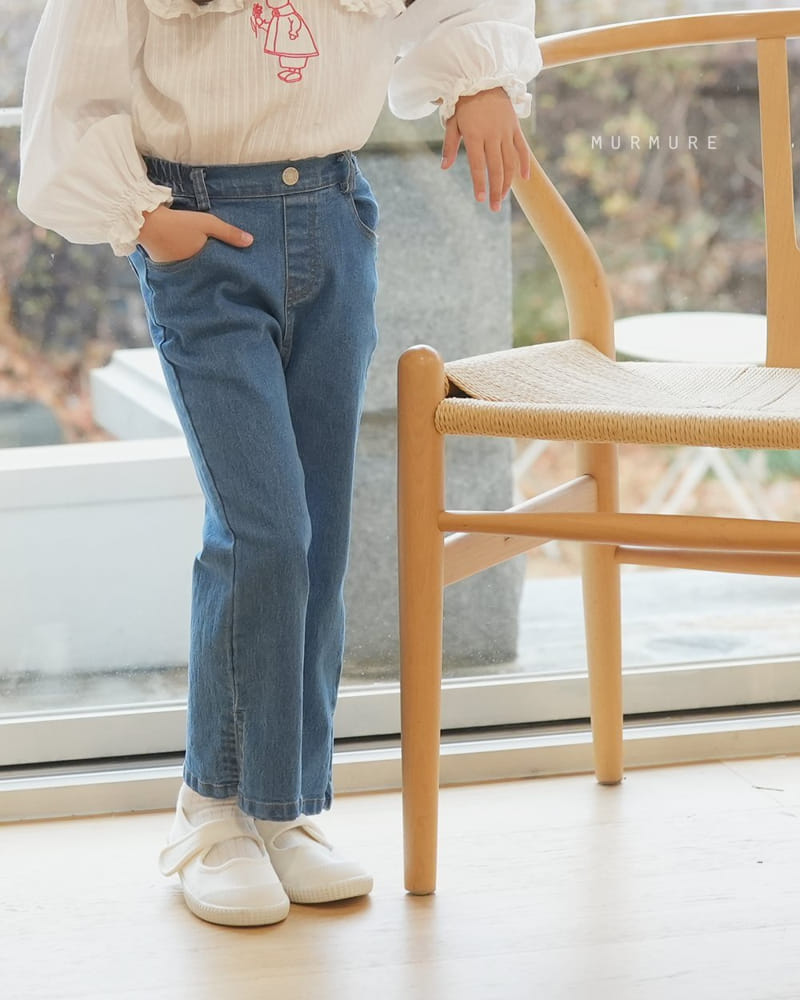 Murmure - Korean Children Fashion - #kidsstore - Slit Bootscut Jeans - 12