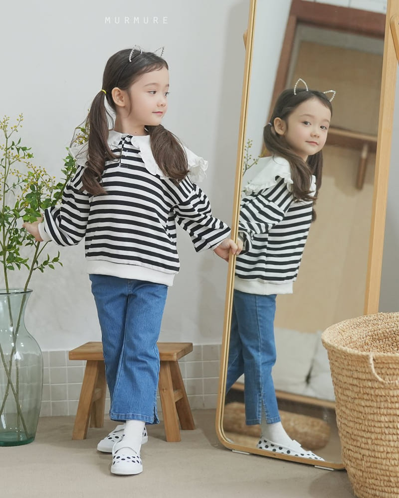 Murmure - Korean Children Fashion - #kidsstore - Moni Collar Sweatshirt - 2