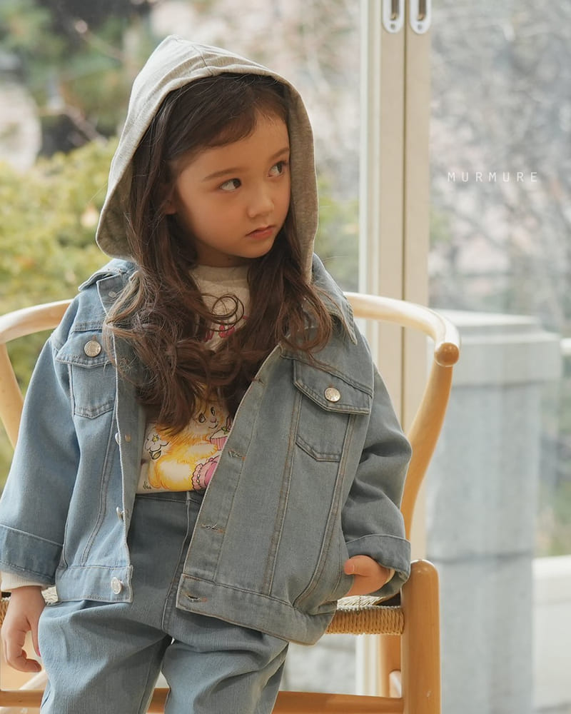 Murmure - Korean Children Fashion - #kidzfashiontrend - Hoody Denim Jacket - 2