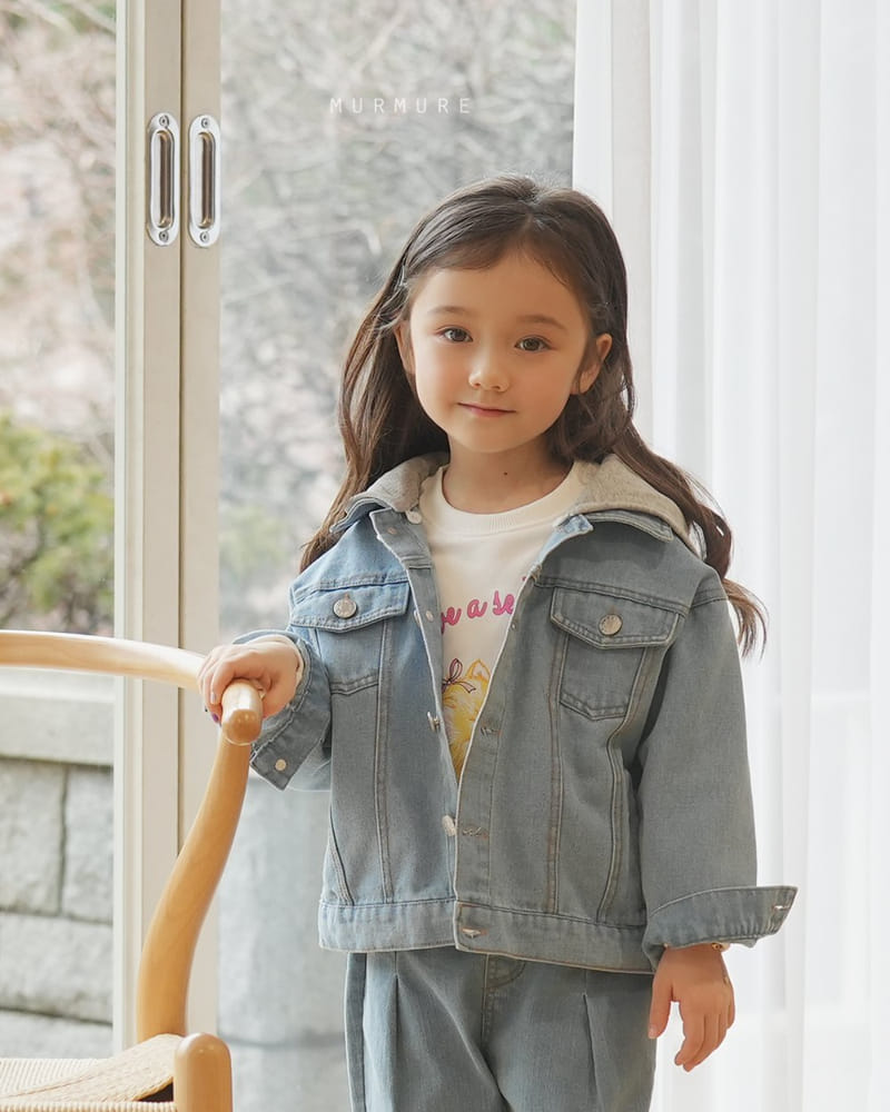 Murmure - Korean Children Fashion - #magicofchildhood - Hoody Denim Jacket - 5