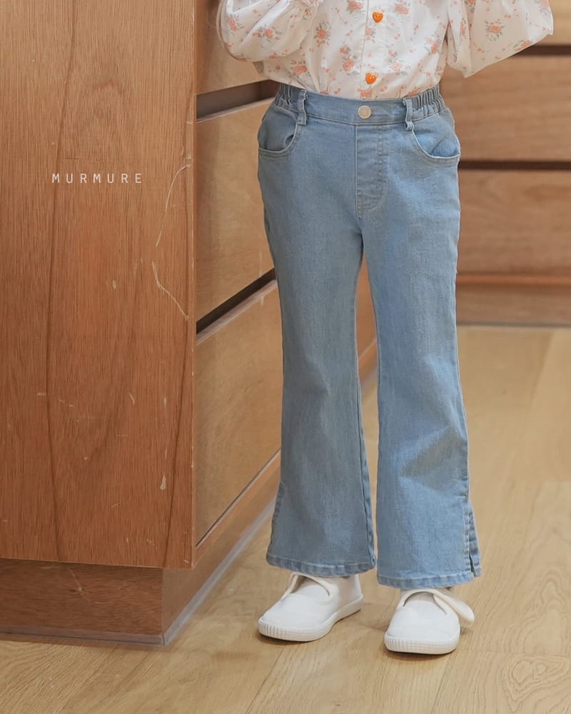 Murmure - Korean Children Fashion - #minifashionista - Slit Bootscut Jeans