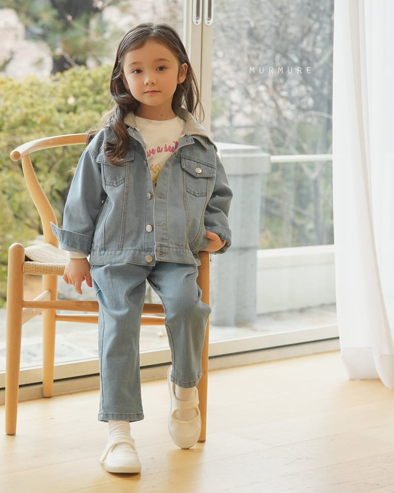 Murmure - Korean Children Fashion - #prettylittlegirls - Baggy Wrinkle Jeans - 4