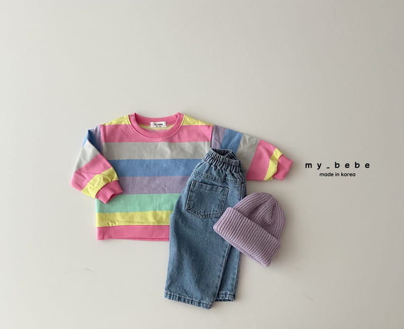 My Bebe - Korean Baby Fashion - #babyoutfit - Short Top Bottom Set - 7