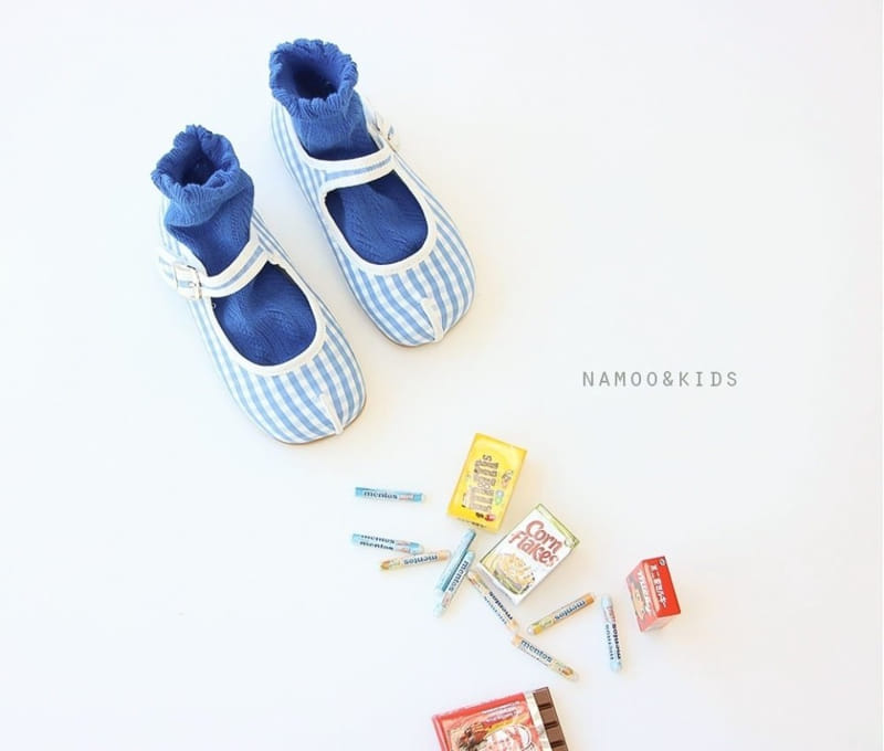 Namoo & Kids - Korean Children Fashion - #littlefashionista - Mare Check Flats - 7