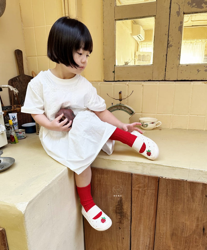 Neko - Korean Children Fashion - #discoveringself - Layered One-piece Paint - 2