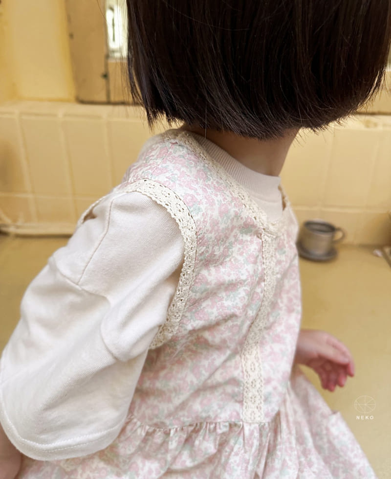 Neko - Korean Children Fashion - #fashionkids - Layered One-piece Paint - 4