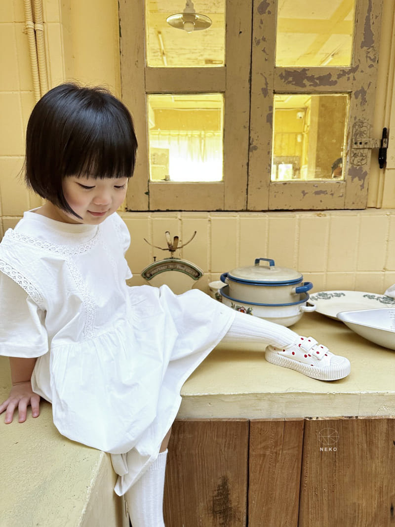 Neko - Korean Children Fashion - #kidsstore - Layered One-piece Paint - 5
