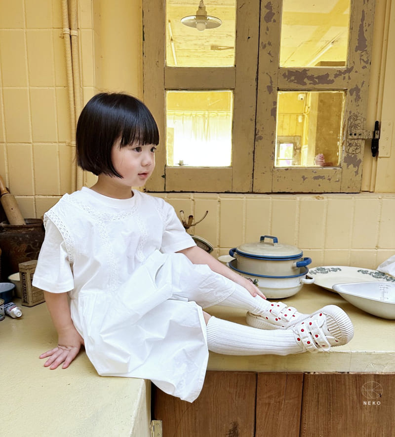 Neko - Korean Children Fashion - #kidzfashiontrend - Layered One-piece Paint - 6