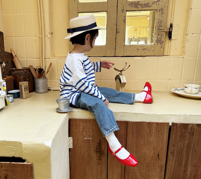 Neko - Korean Children Fashion - #minifashionista - Stripes Tee - 8