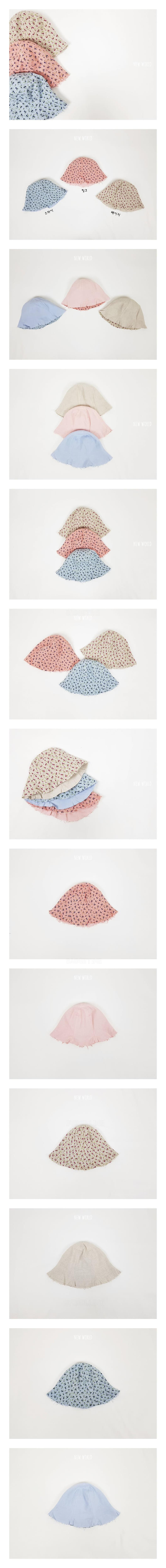 New World - Korean Children Fashion - #childrensboutique - Flower Reversible Bucket Hat - 2