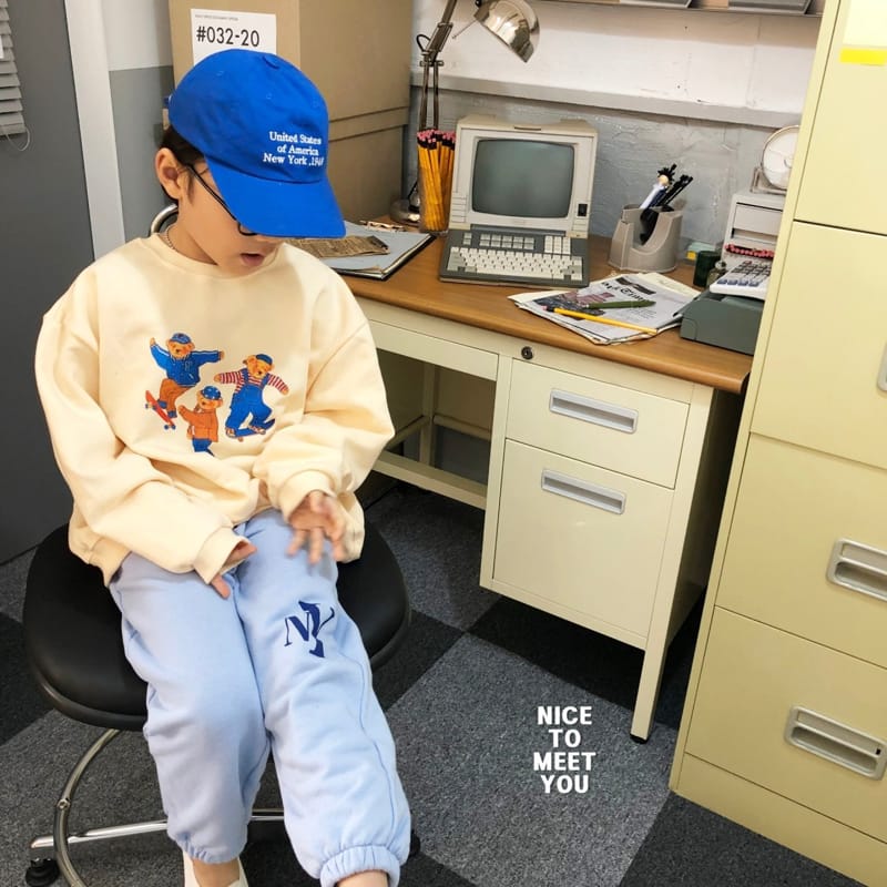 Nice To Meet You - Korean Children Fashion - #childofig - Skate Board Sweatshirt